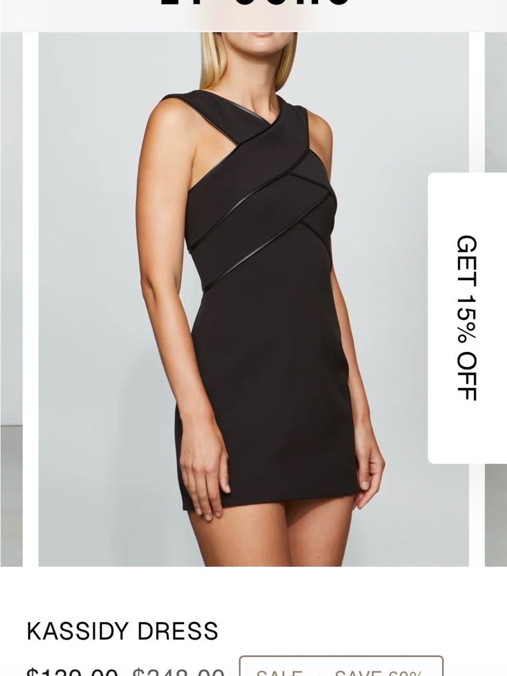 Et Ochs Kassidy Black Sleeveless Bodycon Dress